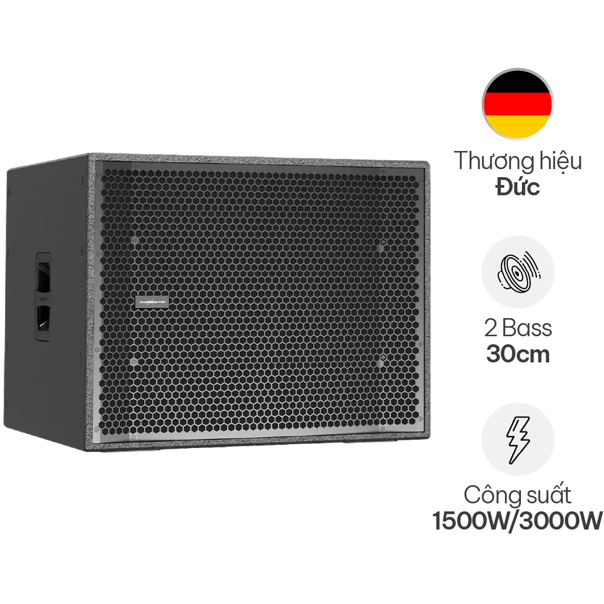 Loa sub điện Audiocenter Pro S5212A (2 bass 30, 3000W, Class D)