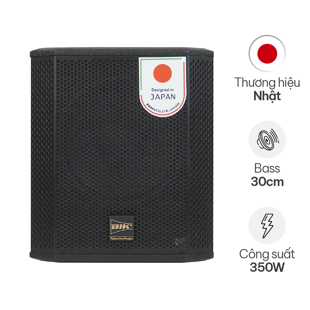 Loa sub điện BIK BBK-W25A (Bass 30cm)