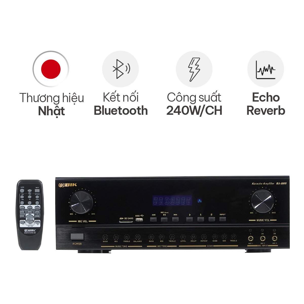 Amply karaoke AV BIK BJ-A88