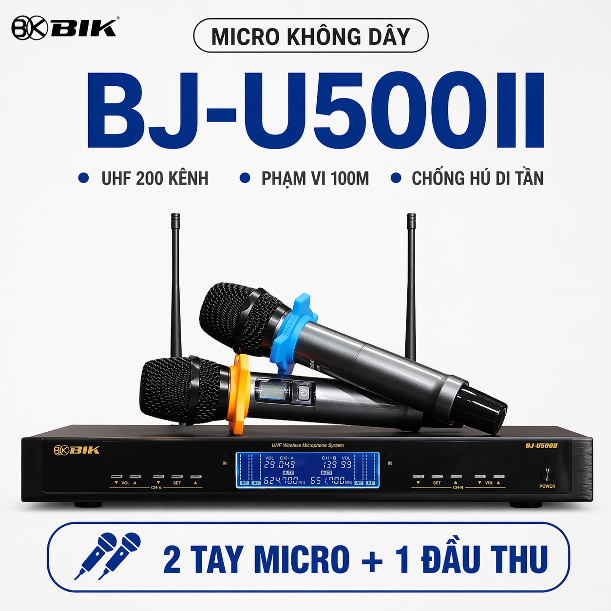 Micro không dây BIK BJ-U500II