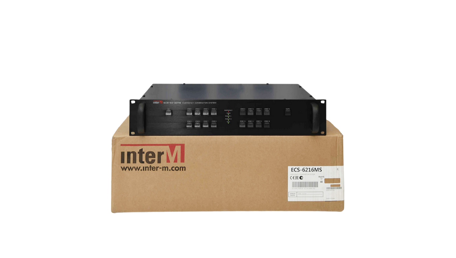 Bộ điều khiển phân vùng mở rộng của PX-6216 Inter-M ECS-6216MS