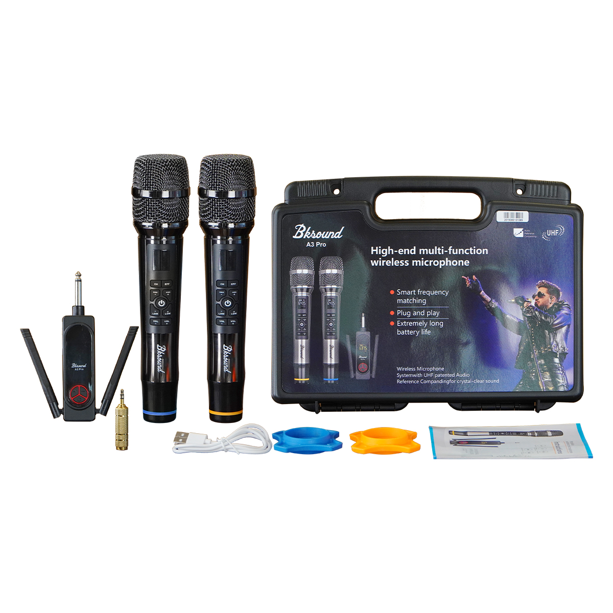 Micro không dây Bksound A3 Pro 2025 (Kèm Echo, Tăng giảm âm lượng mic) - Hình 2