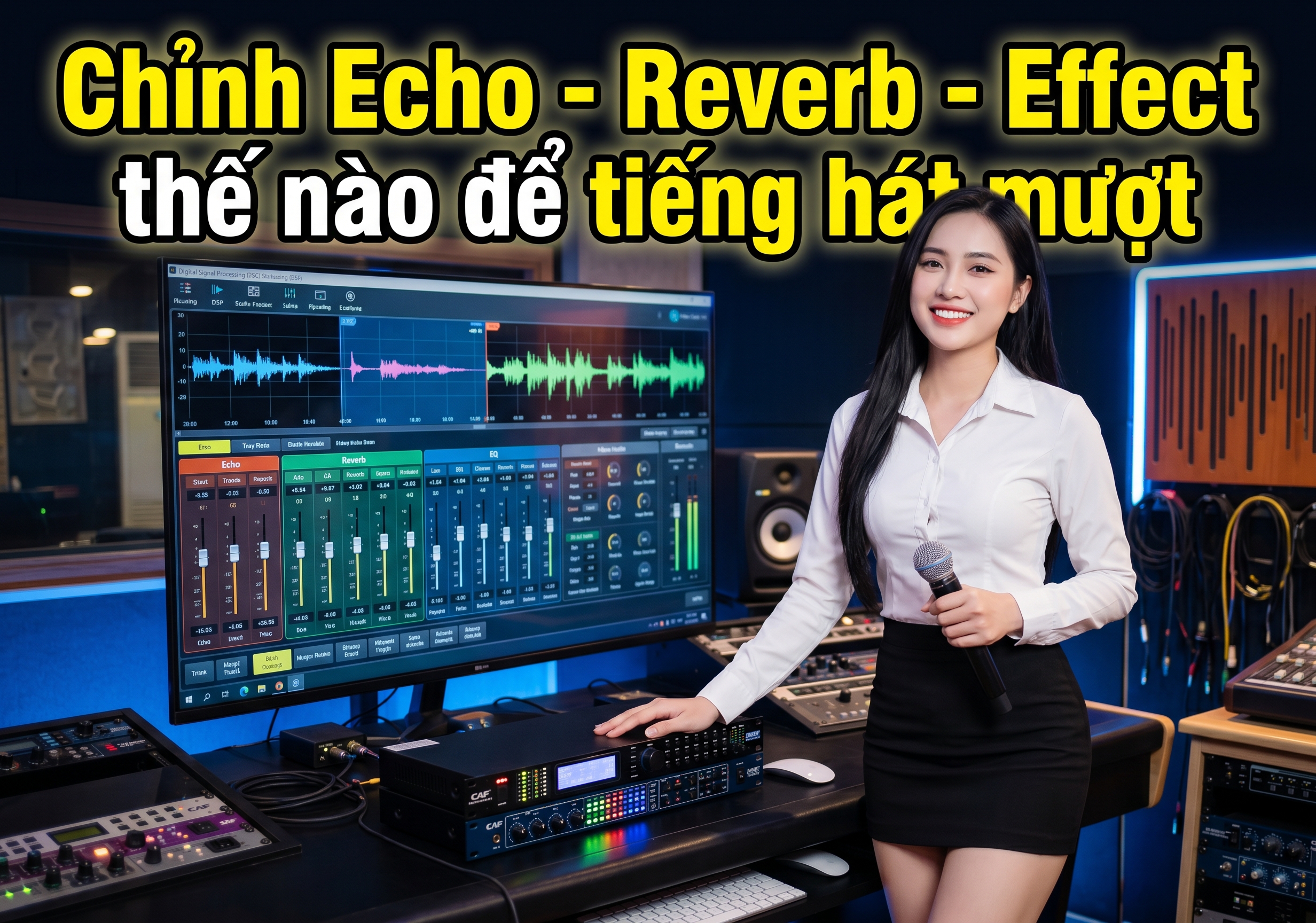 Chỉnh Echo - Reverb - Effect thế nào để tiếng hát mượt, rõ và dễ hát? 