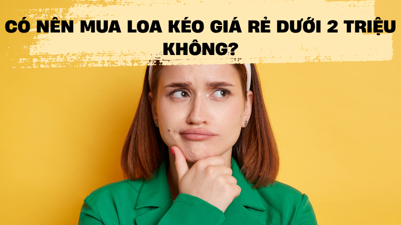 Có nên mua loa kéo giá rẻ dưới 2 triệu không