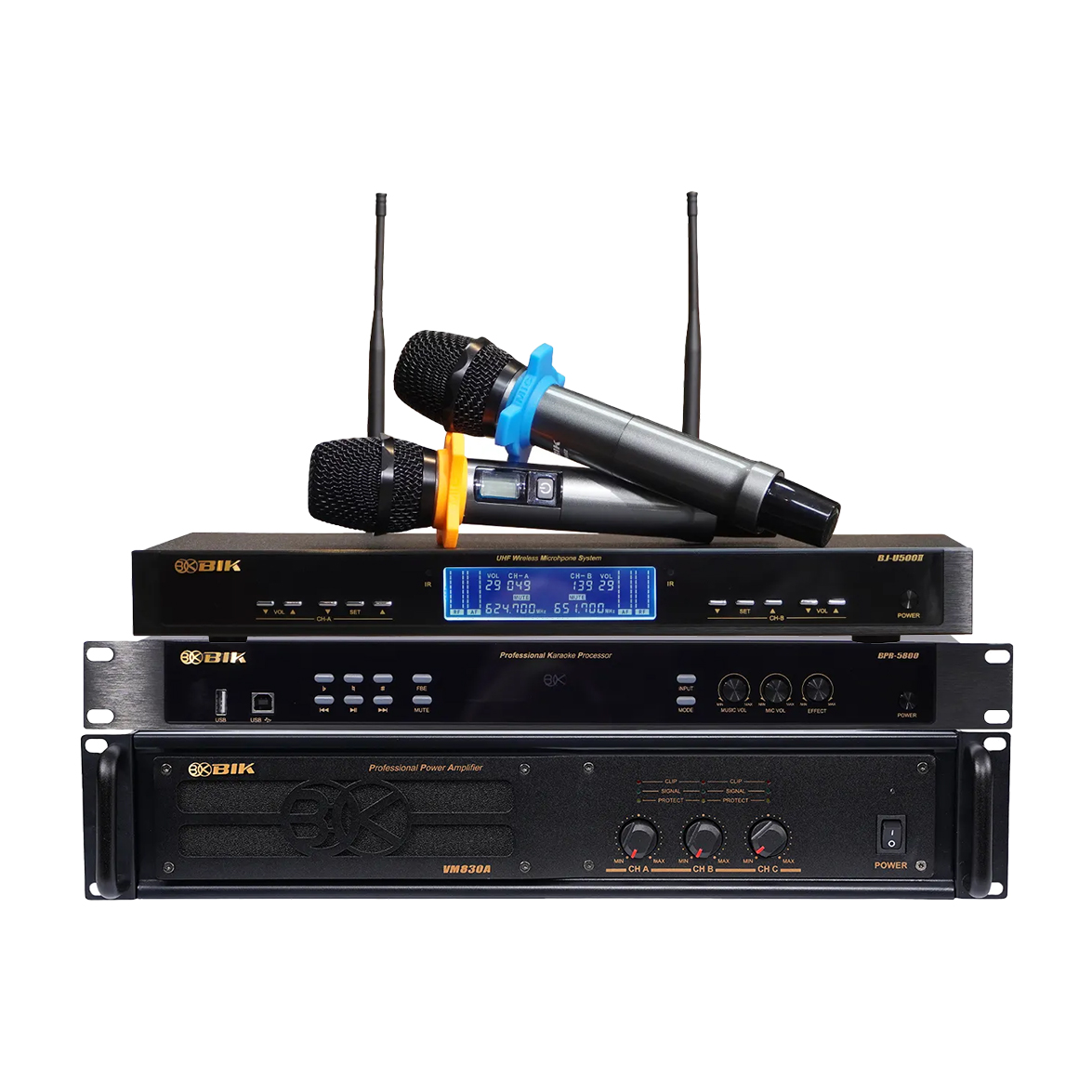 Dàn karaoke gia đình BIK 47 (BIK BSP 412II, BIK BJ-W88PLUS, BIK VM830A, BIK BPR-5800, BIK BJ-U500II) - Hình 7