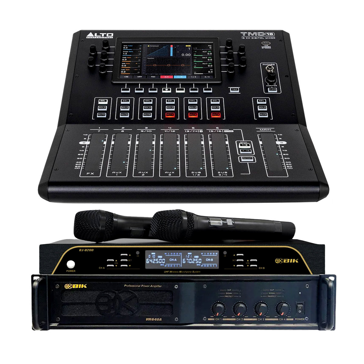 Dàn âm thanh hội trường BIK New 2026-01 (BIK CS-620, BIK VM640A, Alto TMD16, BIK BBK-W55A, BIK BJ-U200) - Hình 6