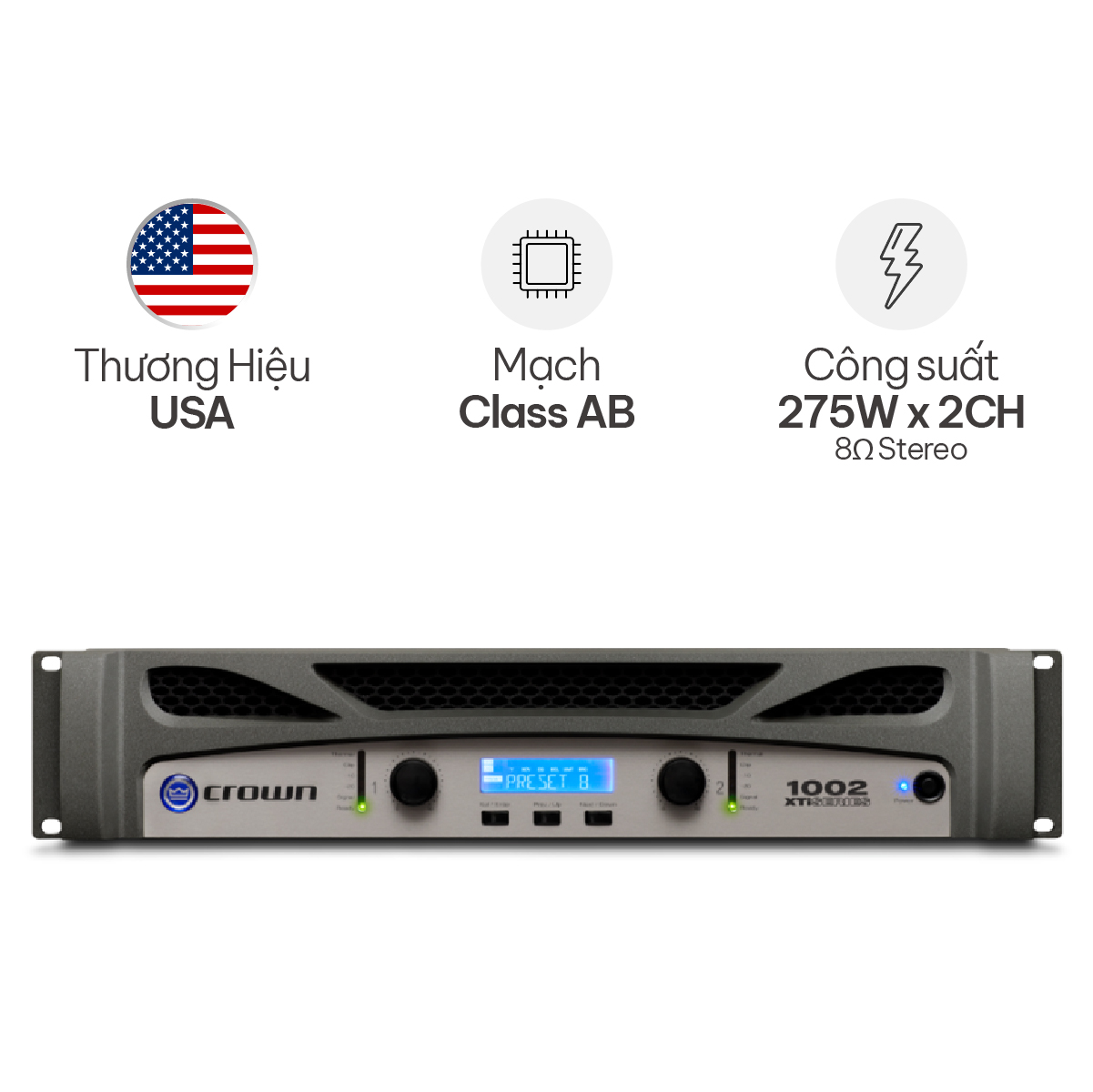 Cục Đẩy Crown XTi 1002