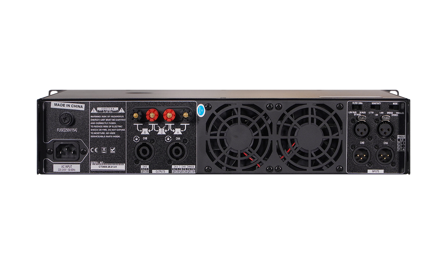 Cục đẩy 2 kênh Audiocenter CT3600