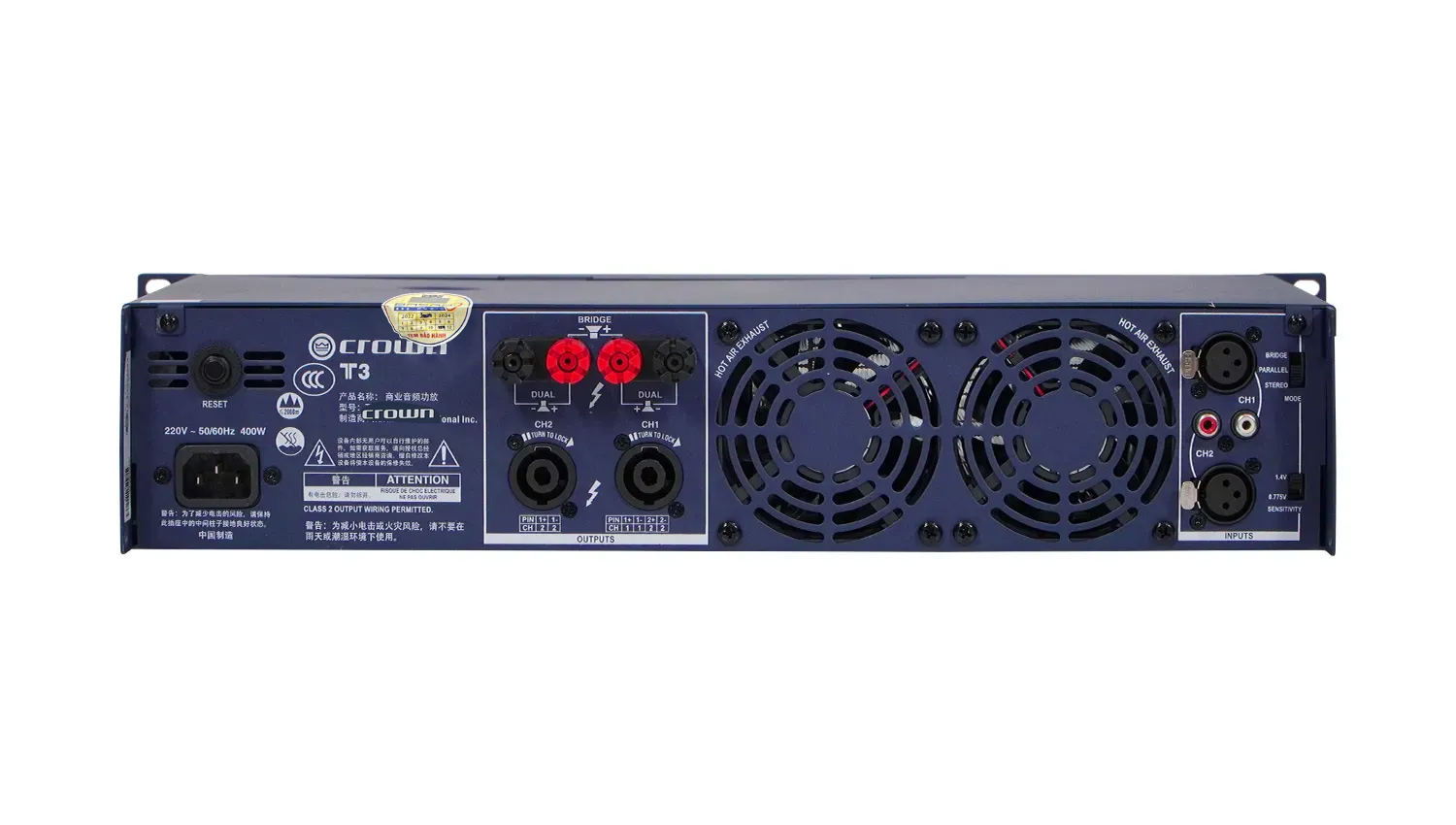 Cục đẩy công suất 2 kênh Crown T3