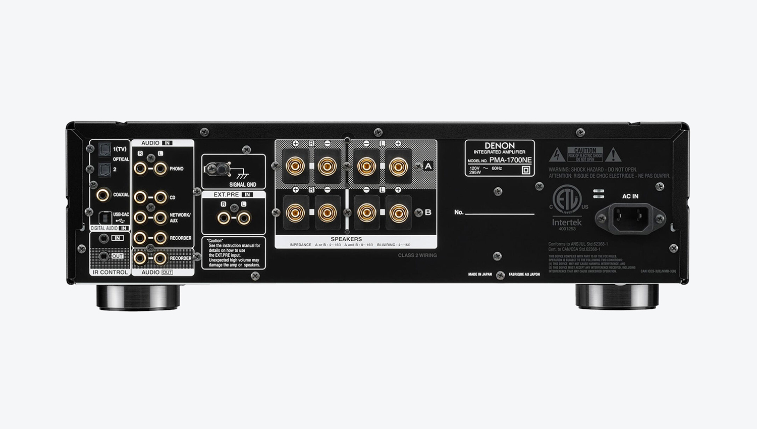 mặt sau Amply Denon PMA 1700NE