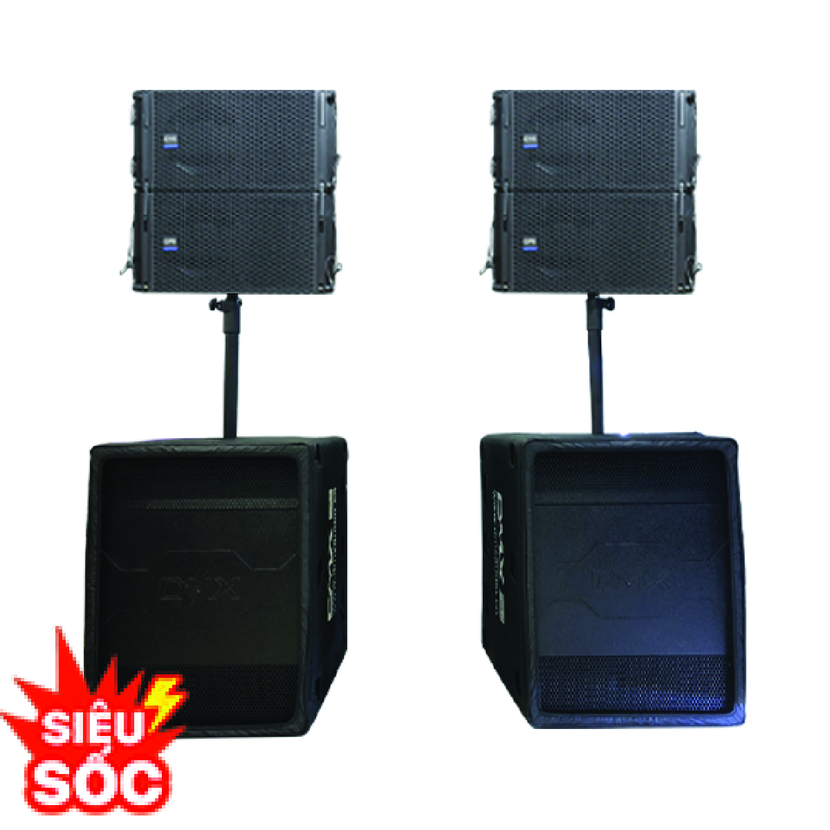 Dàn Âm thanh Line Array Active DMX 06 (DMX CLAXi10P, DMX CLAXi18A)
