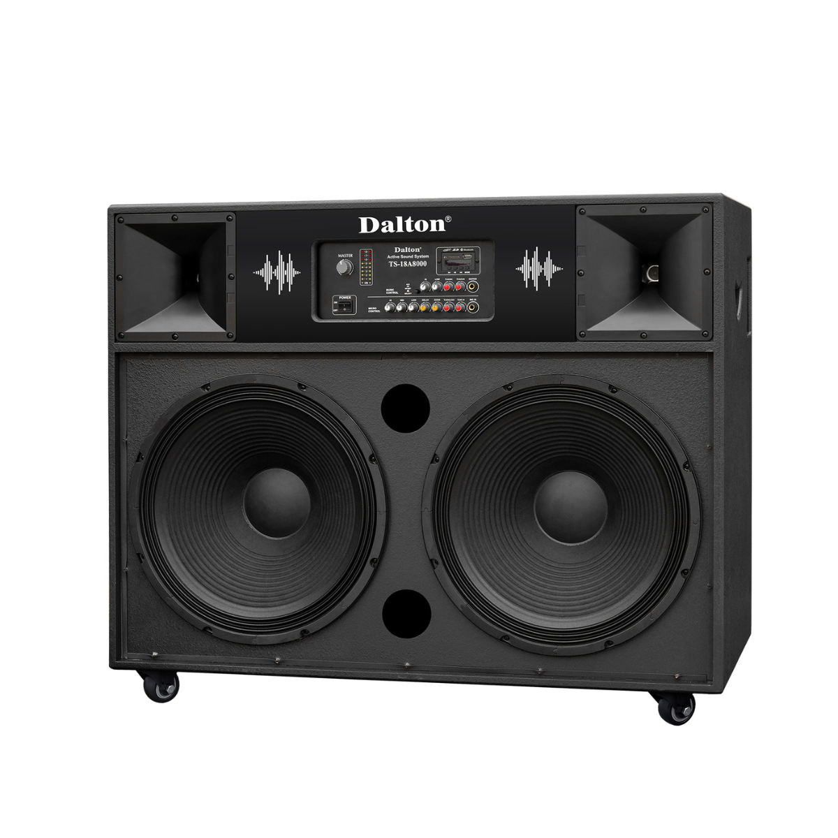 Loa kéo điện Dalton TS-18A8000 (2 bass 50cm, 3000W, Kèm 2 micro) - Hình 5