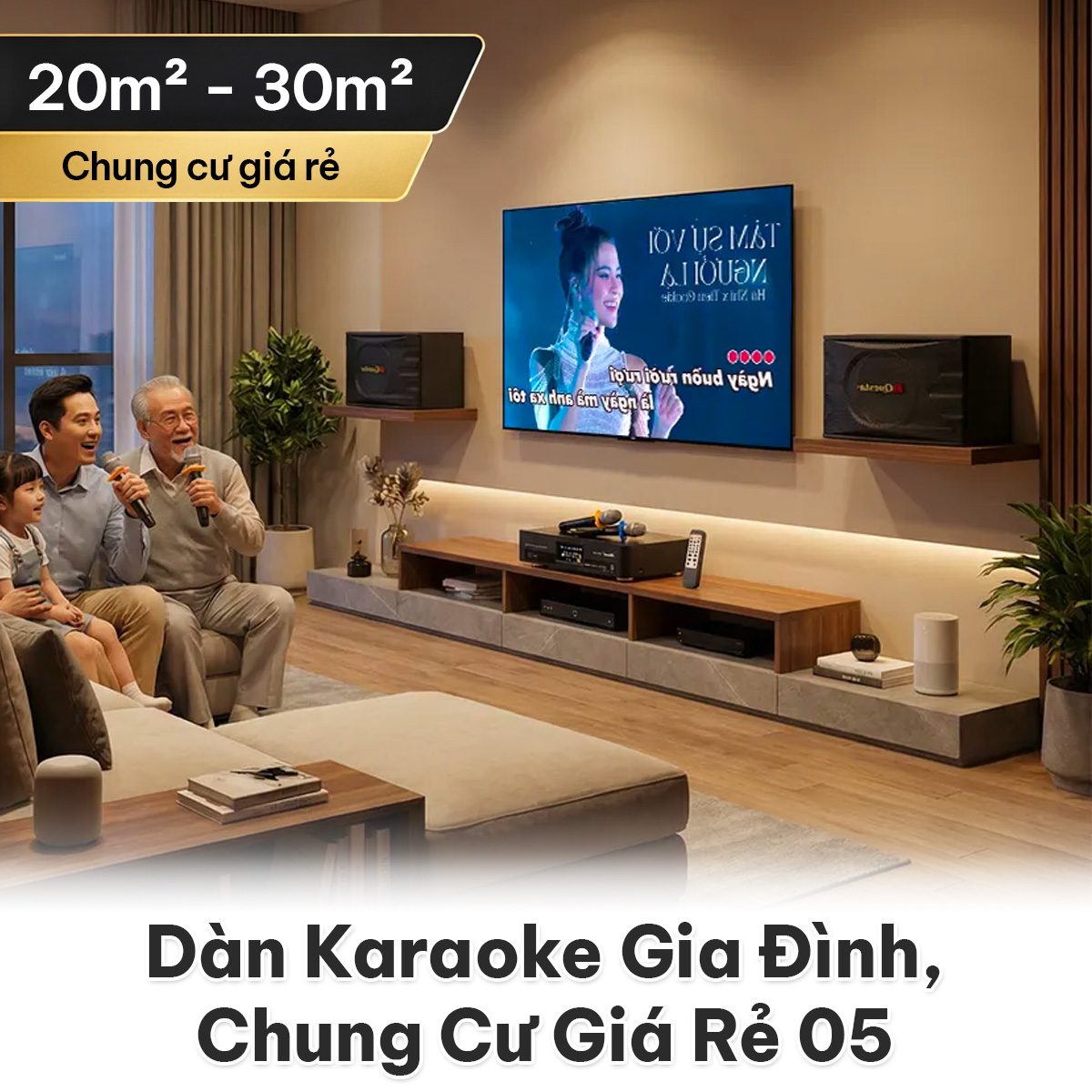 Dàn Karaoke Gia Đình, Chung Cư Giá Rẻ 05 (BIK BK-C25, Bksound DKA 5500)
