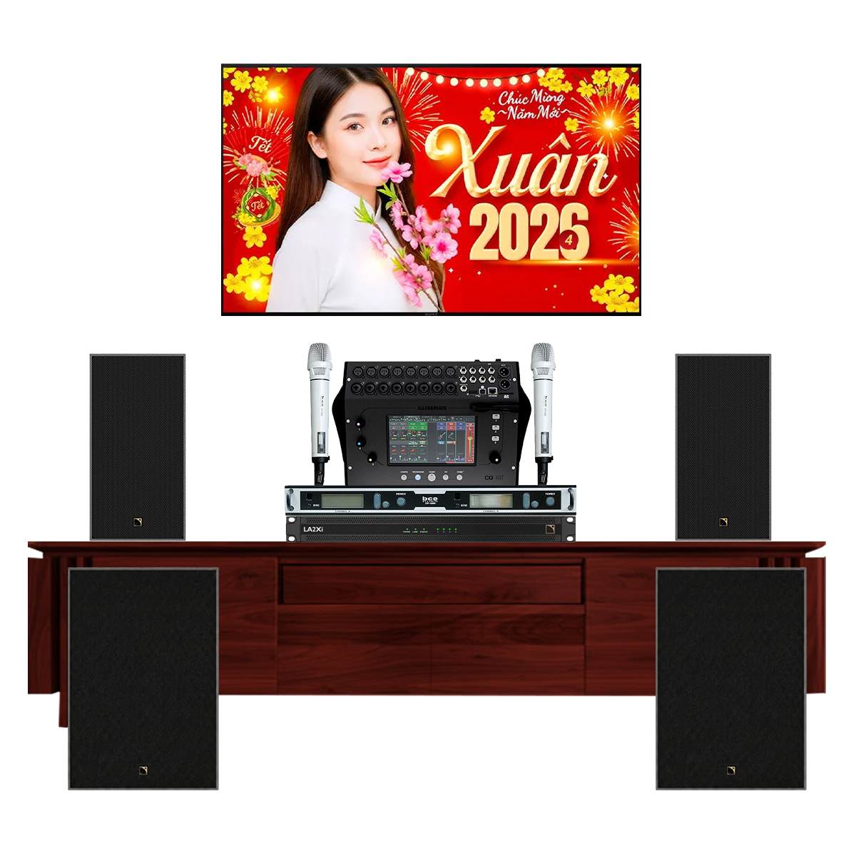 Dàn Karaoke L-Acoustics siêu Vip 04 (L-Acoustics X6i, LA2Xi, Allen & Heath CQ-18T, Sb6i, BCE VIP6000) - Hình 2