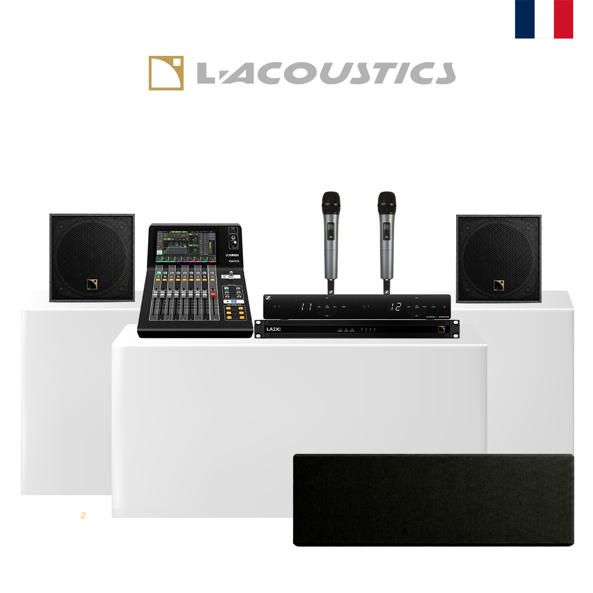 Dàn Karaoke L-Acoustics siêu VIP 05 (L-Acoustics X4i, LA2Xi, Yamaha DM3 Standard, Syva Sub, Sennheiser XSW 1-835 DUAL-B)