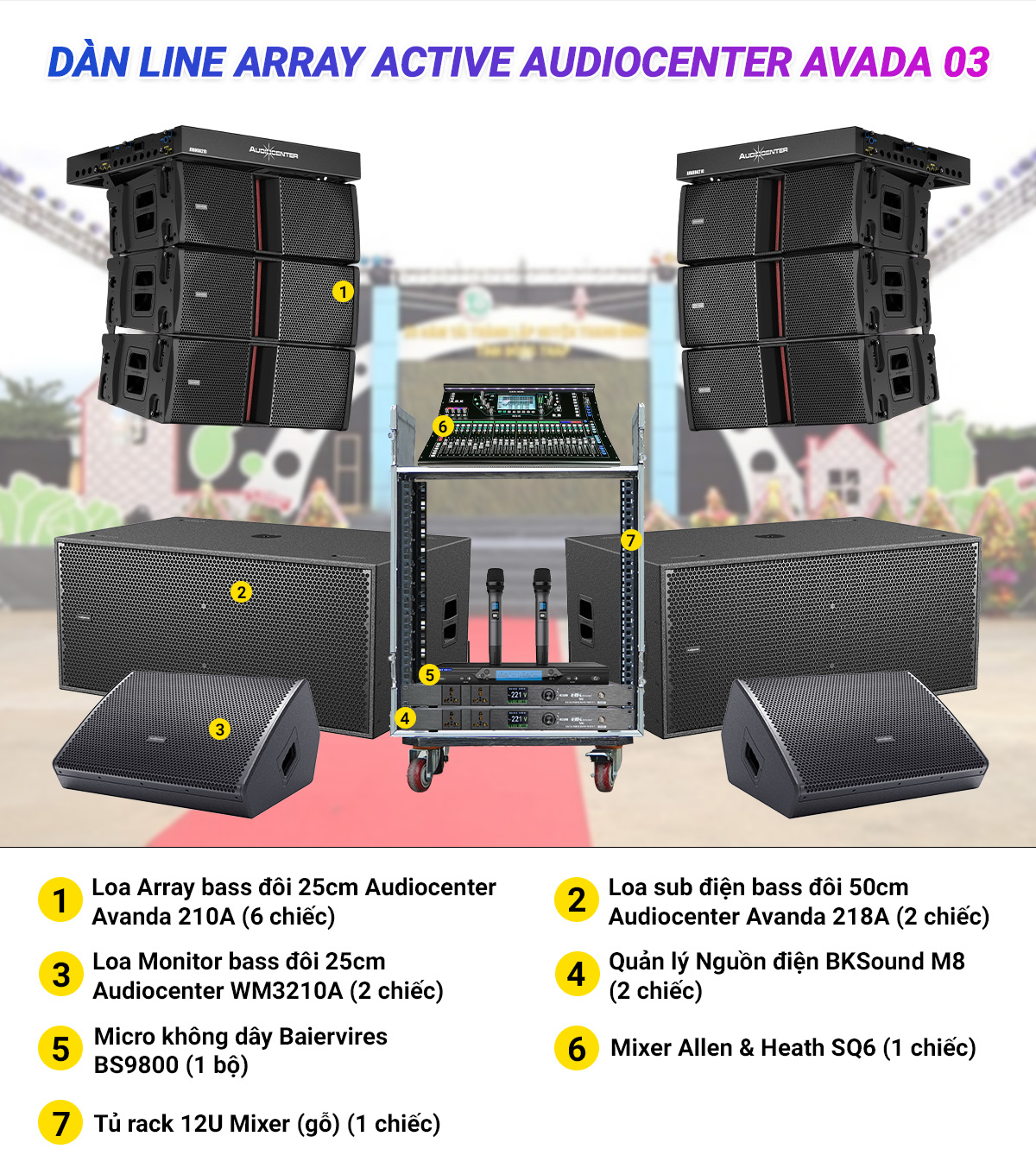 D&agrave;n Line Array Active Audiocenter Avanda 03