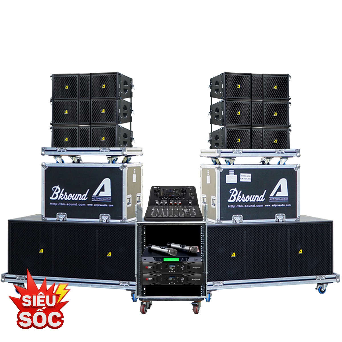 Dàn âm thanh Line Array 2 way Passive Actpro 31 (KR210F New, KR28F New, UTA1802DSP, UTA1804DSP, Alto TMD16, BCE UGX12)