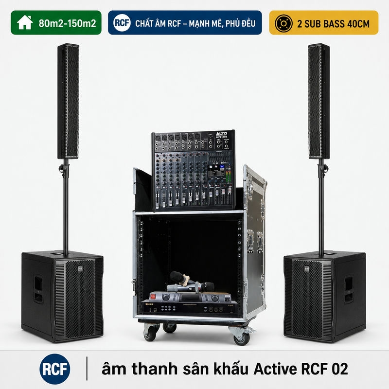 Dàn âm thanh sân khấu Active RCF 02