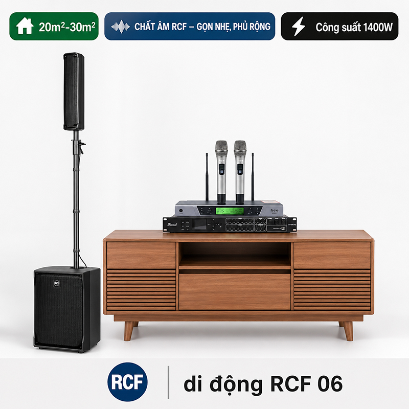Dàn karaoke di động RCF 06