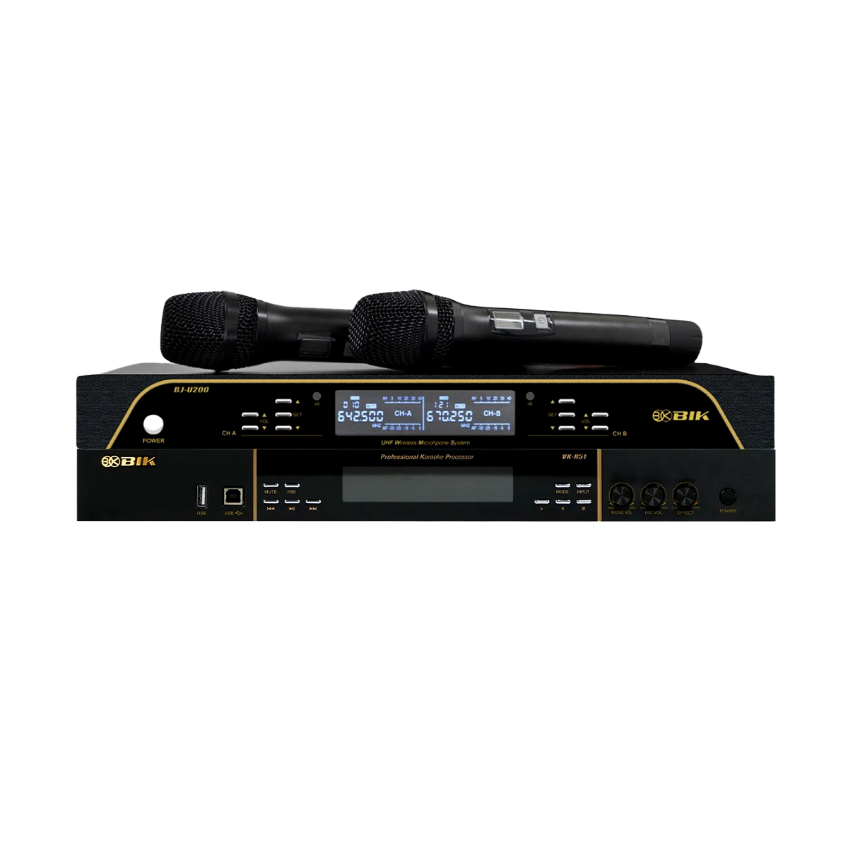 Dàn Karaoke Gia Đình Audiocenter 01 (Audiocenter SA312+, BIK VK-R51, BIK BBK-W55A, BIK BJ-U200) - Hình 4