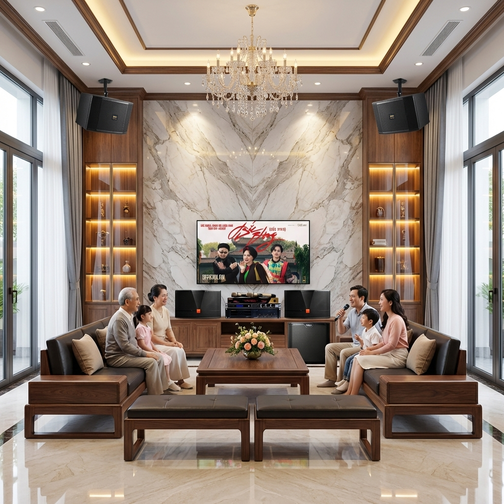 Dàn karaoke gia đình BC-T94GD (BIK BSP 412II, JBL CV1252T, BIK VM 840A, JBL KX190,Alto TS315S, BIK BJ-U600) - Hình 2