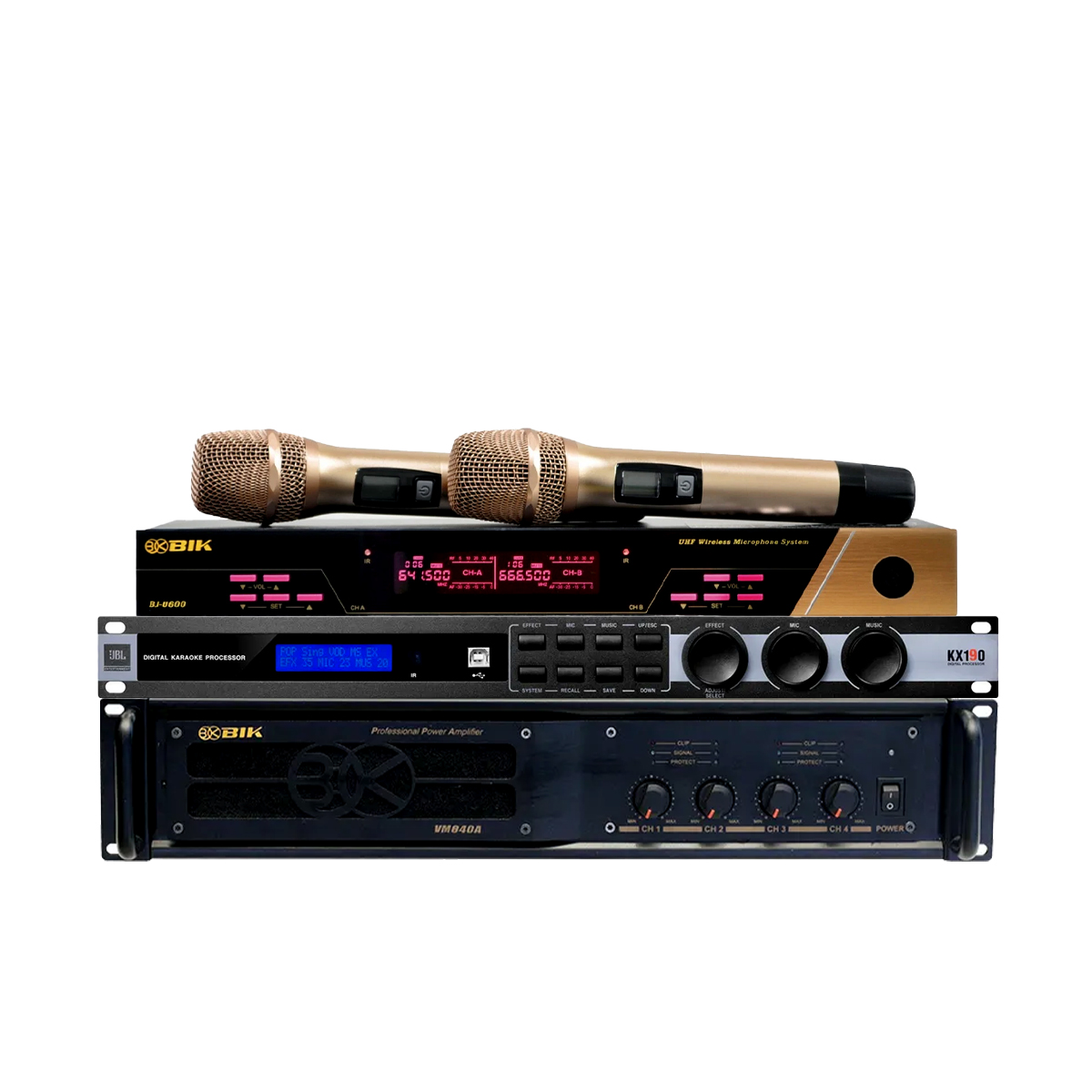 Dàn karaoke gia đình BC-T94GD (BIK BSP 412II, JBL CV1252T, BIK VM 840A, JBL KX190,Alto TS315S, BIK BJ-U600) - Hình 9