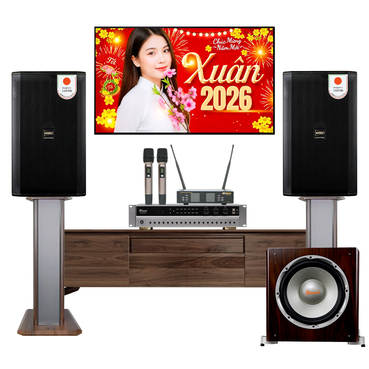 Dàn karaoke gia đình BIK 11 (BIK CS-625, Bksound DP3600 New, Bksound SW512, BIK BJ-U100II)