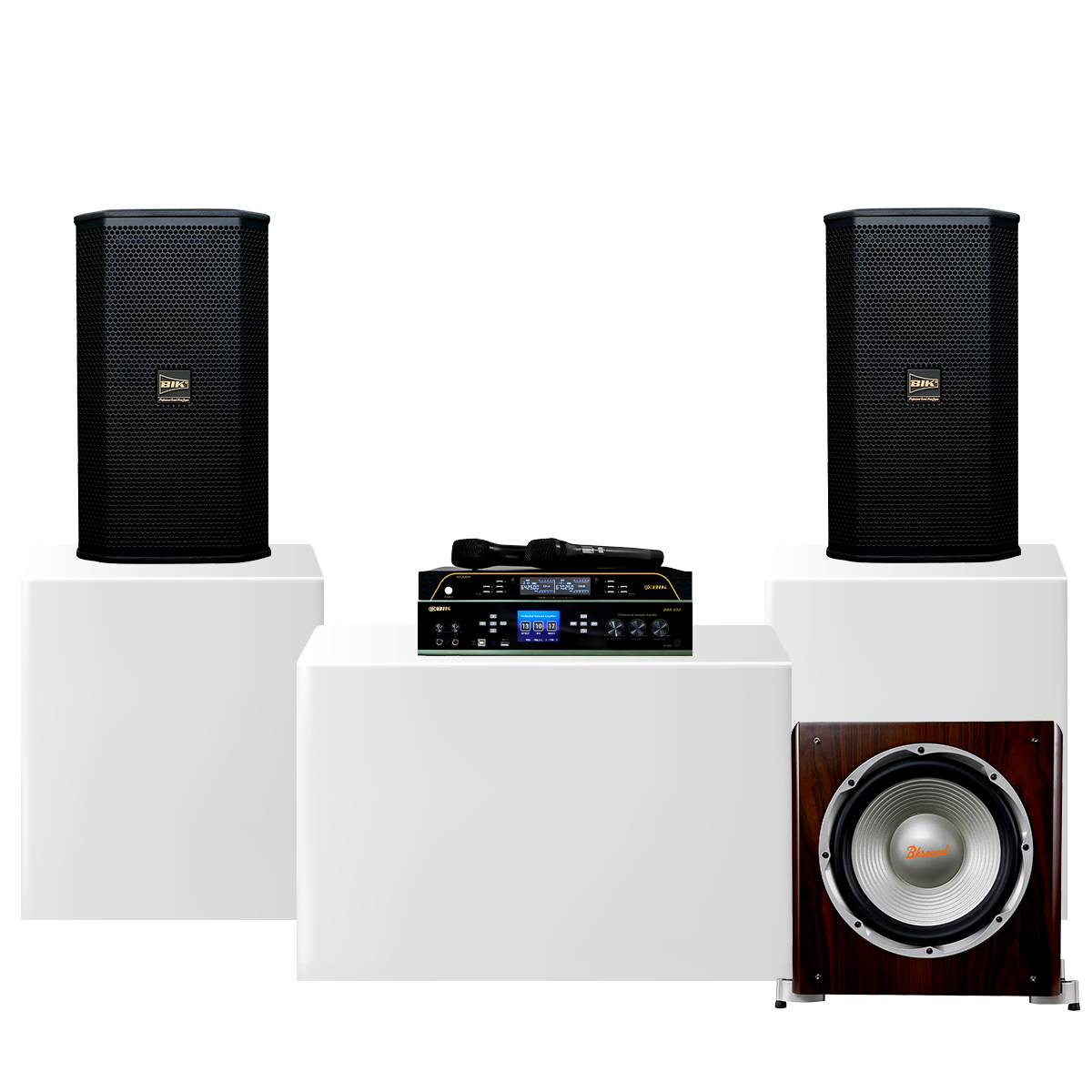 Dàn karaoke gia đình BIK 35 (BIK BSP 410II, BIK BDA-X33, Bksound SW512,BIK BJ-U200) - Hình 2
