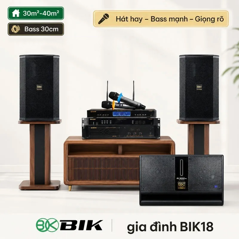Dàn karaoke gia đình BIK18