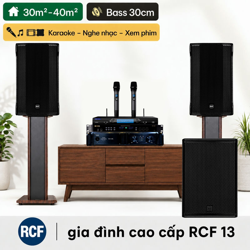 Dàn karaoke gia đình cao cấp RCF 13