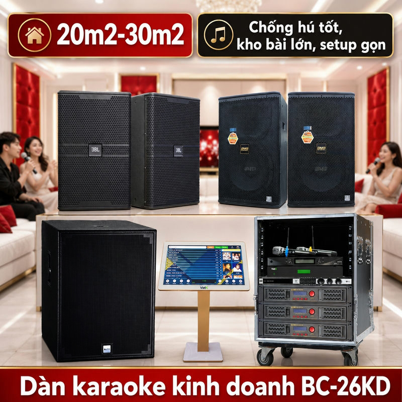 Dàn karaoke kinh doanh BC-26KD