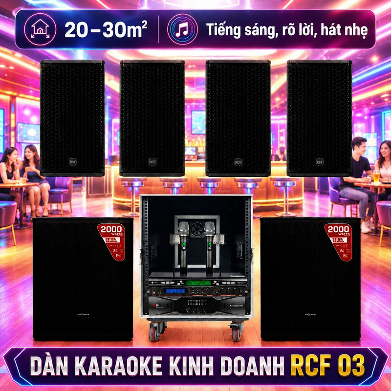 Dàn karaoke kinh doanh RCF 03