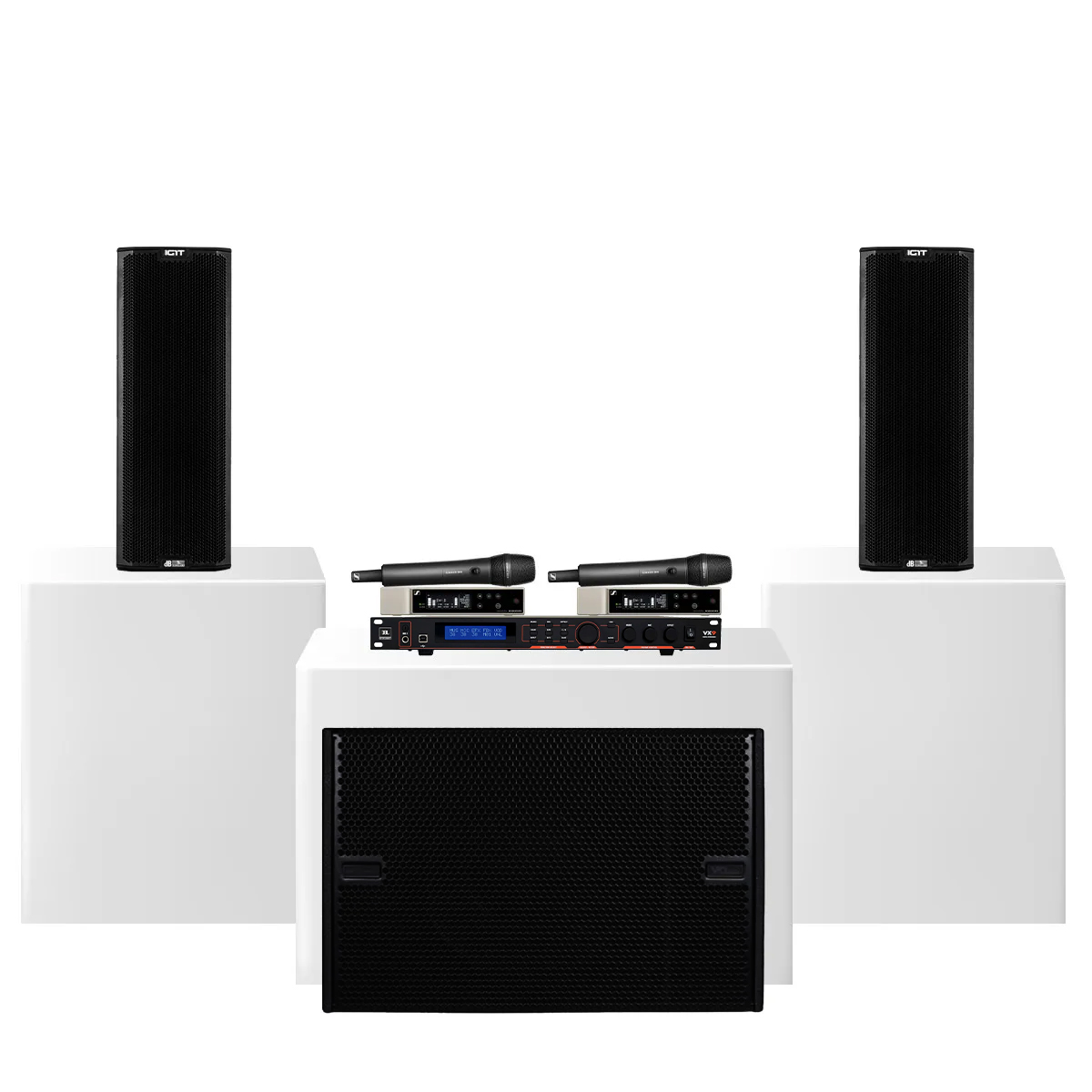 Dàn karaoke siêu cao cấp cho gia đình - biệt thự 05 (DBTechnologies Ingenia IG1T, JBL VX9, VIO S115...) - Hình 2