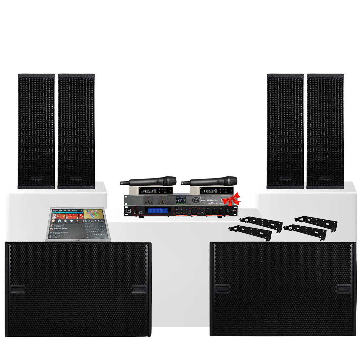 Dàn karaoke siêu cấp Villa - biểu diễn chuyên nghiệp 03 (dBTechnologies VIO X206-100, VIO S115, JBL VX9...) - Hình 2