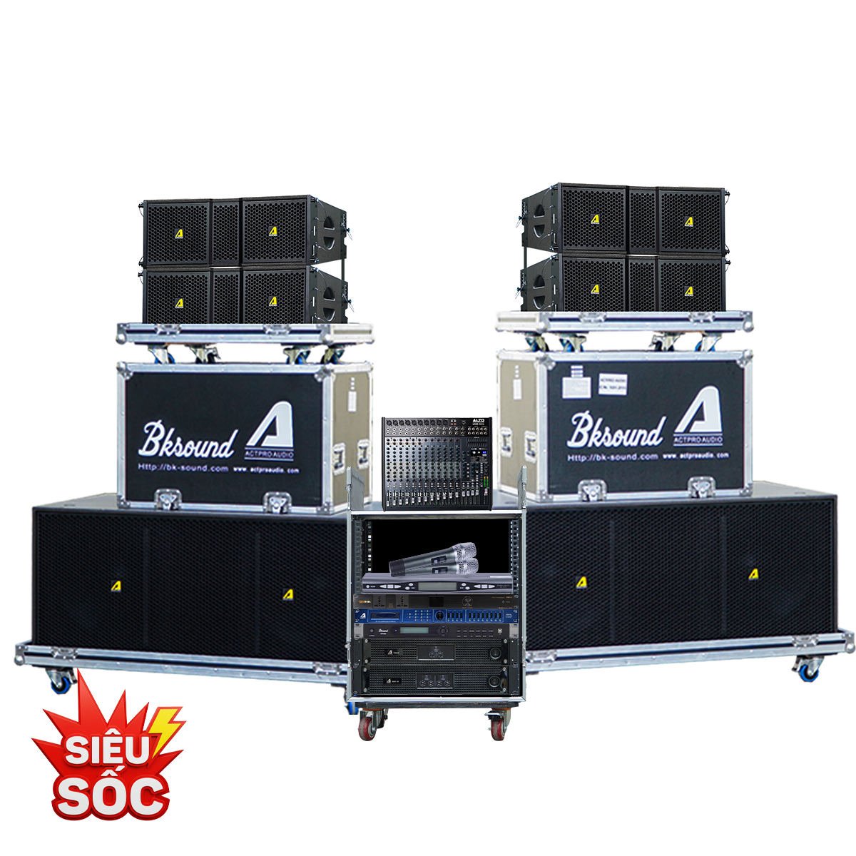Dàn Âm Thanh Line Array 2 Way Passive Actpro 26