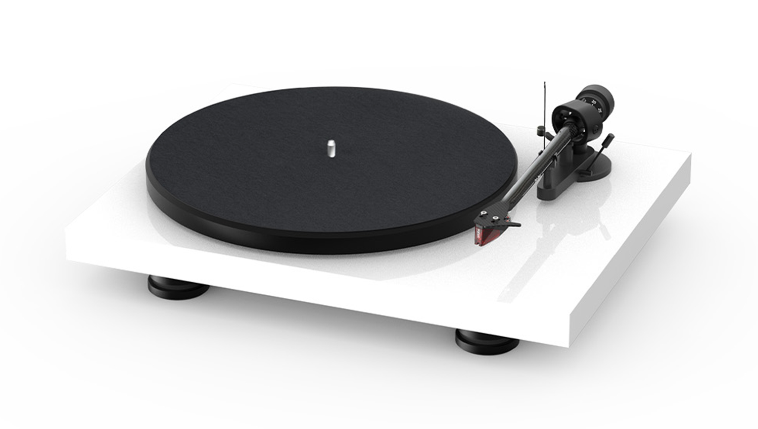 Mâm đĩa than Pro-Ject Debut Carbon Evo màu trắng độ bóng cao