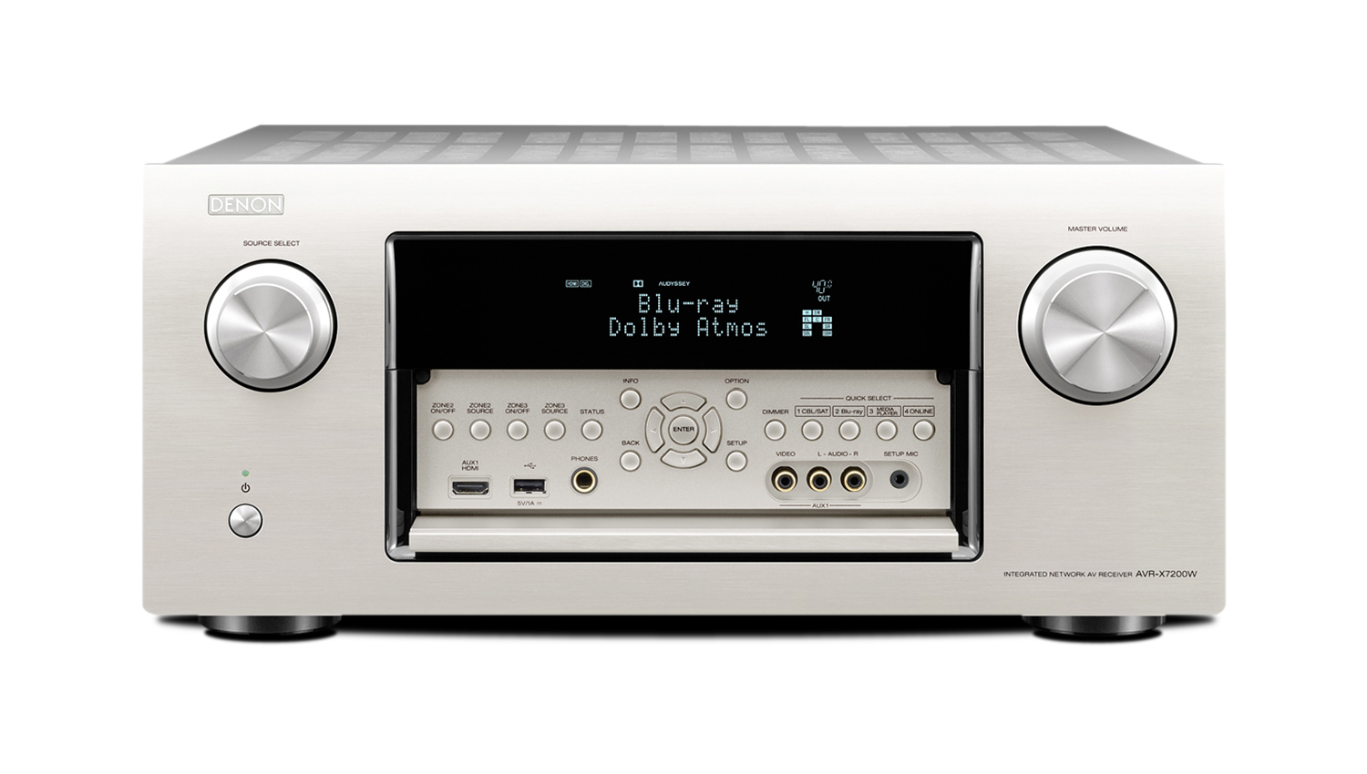 Amply xem phim Denon AVR-X7200WA màu trắng