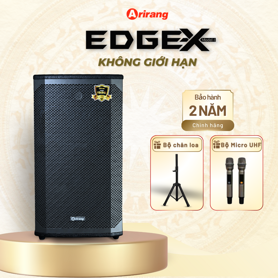 Loa Arirang Edge-X Model I (Bass 25cm, 300W/1200W, Kèm 2 micro) - Hình 1