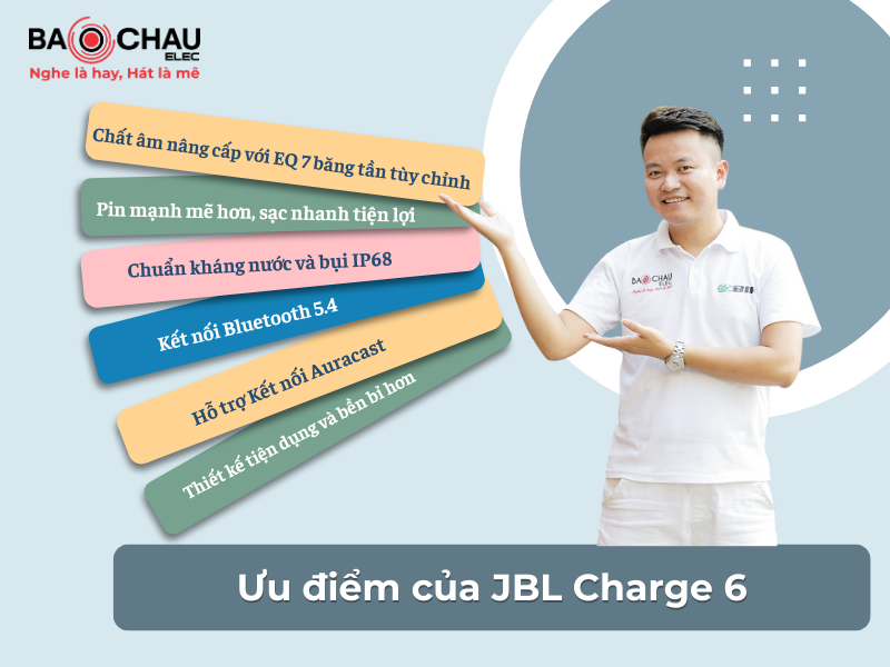 Đ&aacute;nh gi&aacute; loa Loa JBL Charge 6 mới nhất năm 2025!