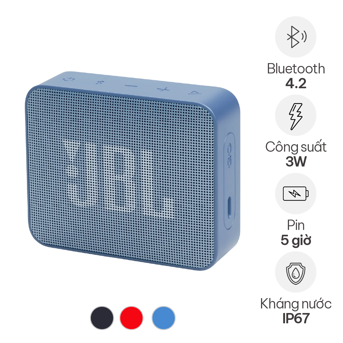 Loa JBL Go Essential 2 (NEW 2025, Pin 5H, Bluetooth 4.2, IP67)