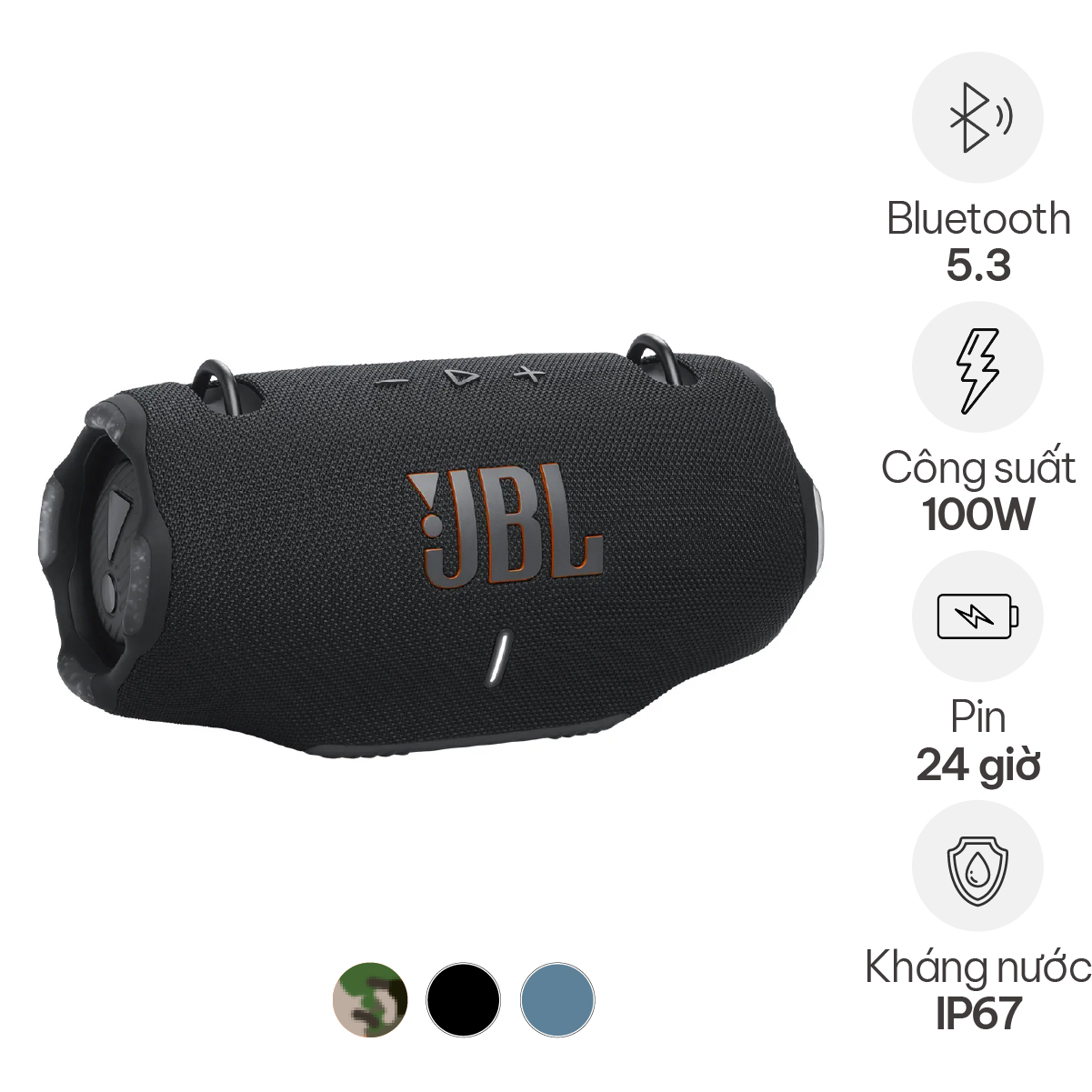 Loa JBL Xtreme 4 (100W, Bluetooth 5.3, 24h, Auracast, AI sound)