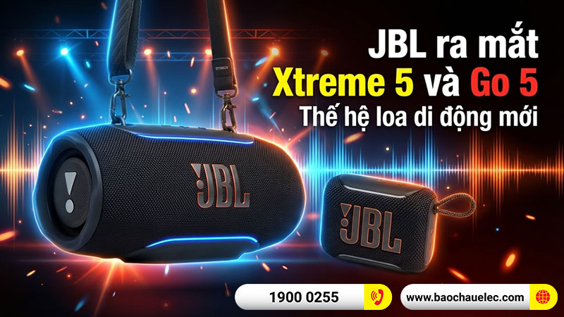 JBL trình làng Xtreme 5 và Go 5: Bộ đôi loa di động thế hệ mới với nhiều nâng cấp đáng giá
