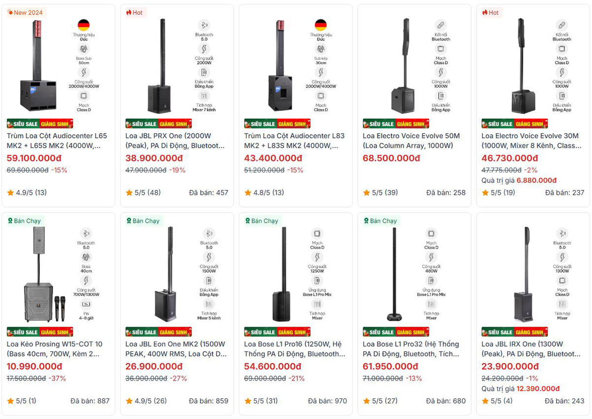 SI&Ecirc;U SALE GI&Aacute;NG SINH - Đ&Oacute;N MỪNG NĂM MỚI