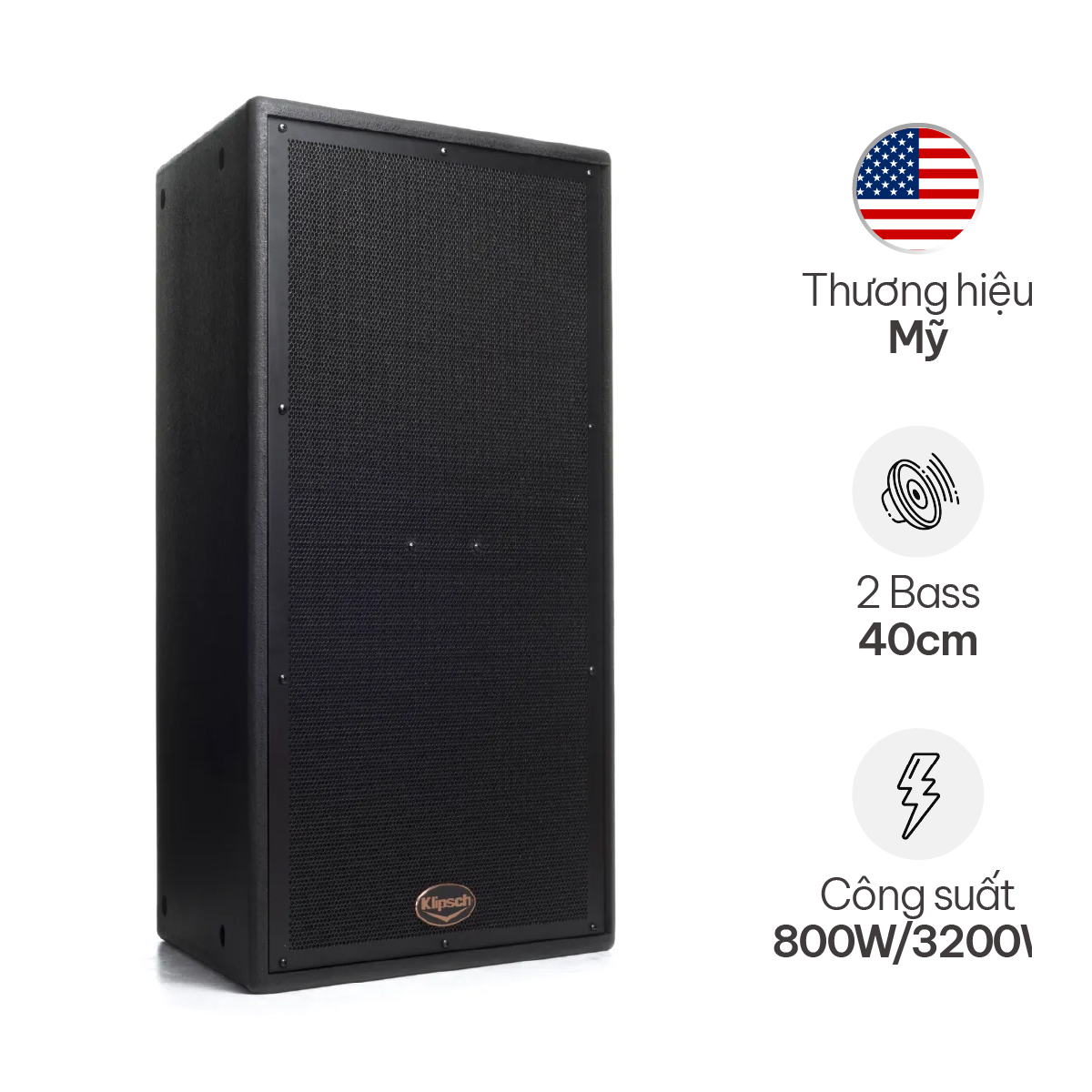 Loa Klipsch KI-215-SMA-II (Bass đôi 40cm)