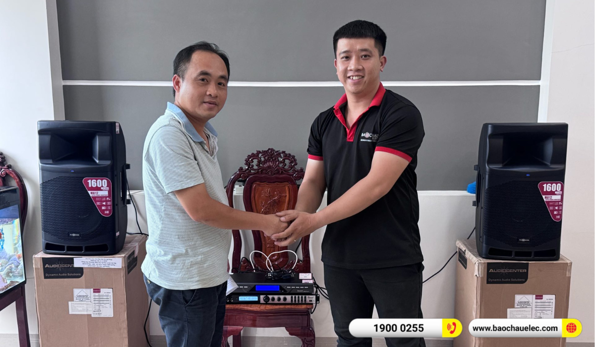 Lắp đặt dàn karaoke Audiocenter cho anh Khanh tại TP HCM
