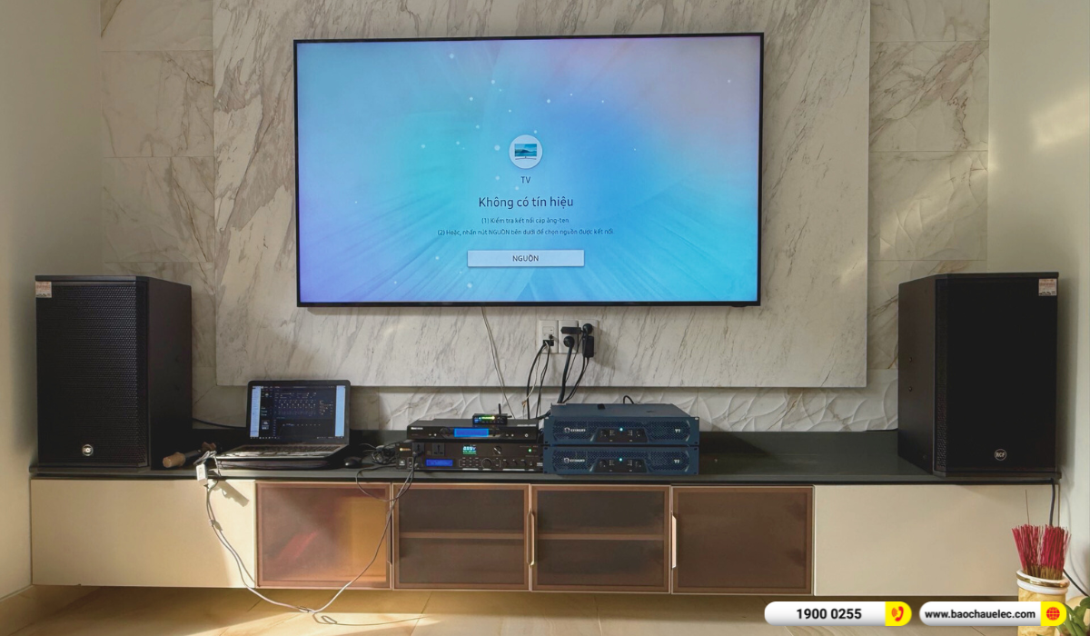 Lắp dặt d&agrave;n karaoke RCF gần 114tr cho anh Ng&ocirc; tại TP HCM