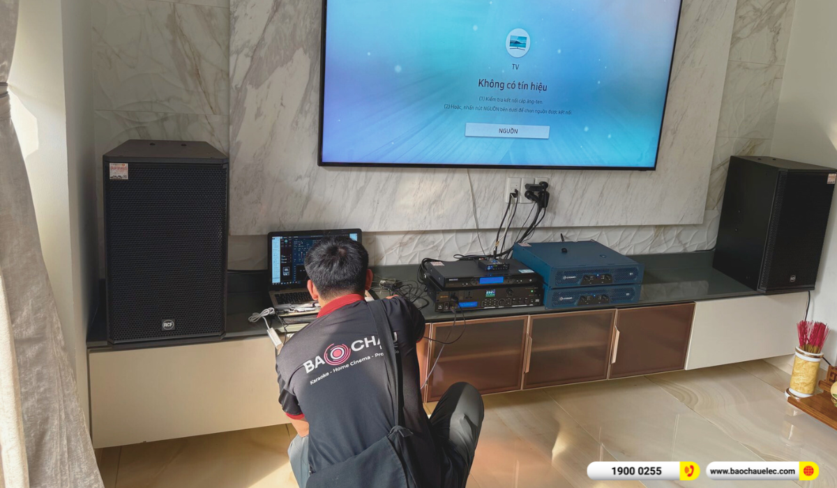 Lắp dặt d&agrave;n karaoke RCF gần 114tr cho anh Ng&ocirc; tại TP HCM