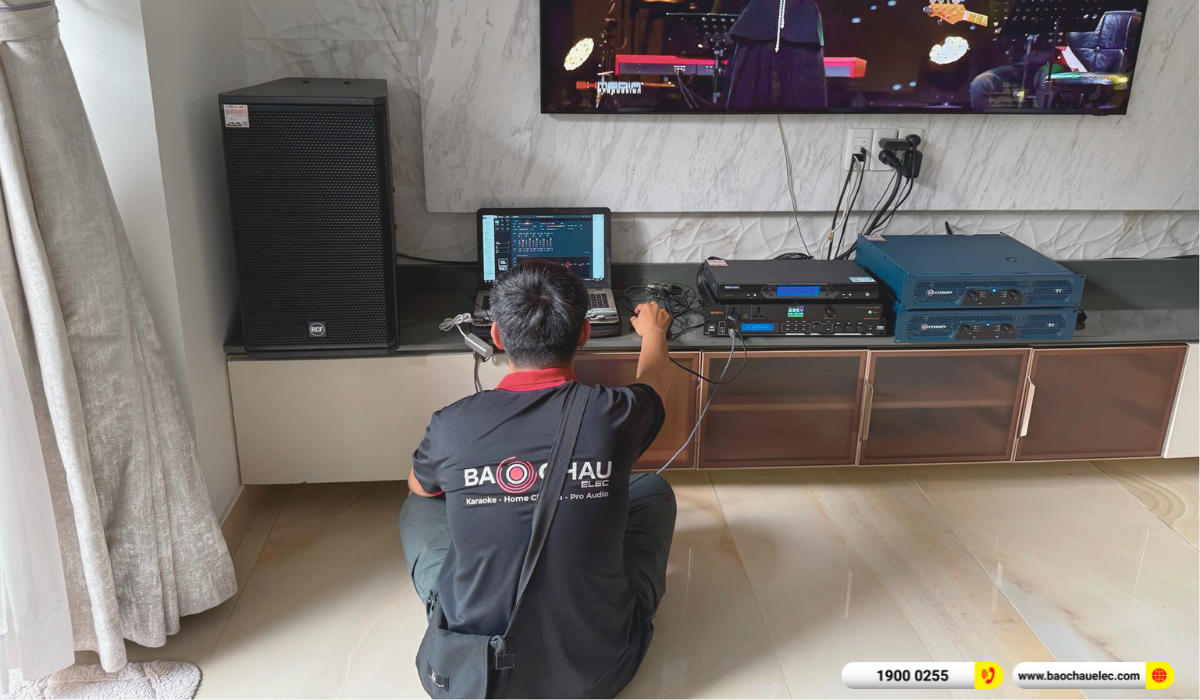 Lắp dặt d&agrave;n karaoke RCF gần 114tr cho anh Ng&ocirc; tại TP HCM