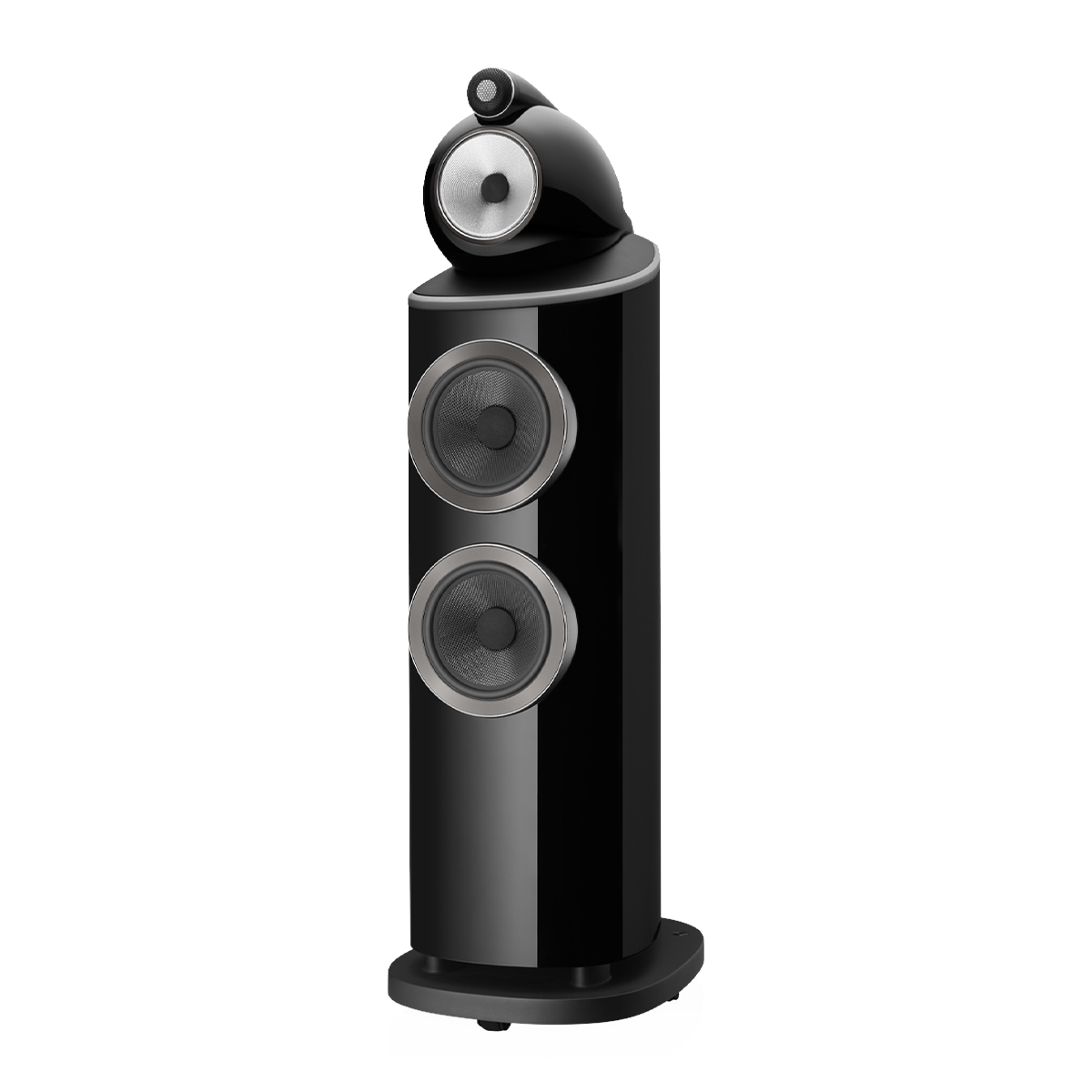 Loa B&W 803 D4 Black nghiêng phải