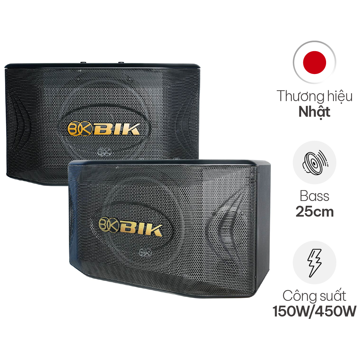 Loa Karaoke Nhật BIK BQ-S63 (Bass 25cm)